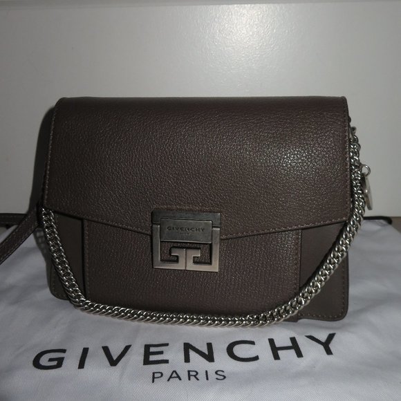 Givenchy Small GV3 Grey Goatskin Shoulder Bag - Picture 4 of 16